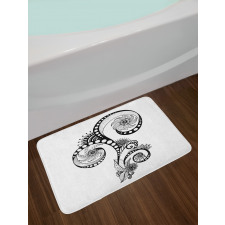 Body Art Doodle Bath Mat