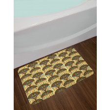 Folkloric Ornaments Bath Mat