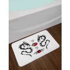 Tattoo Asian Bath Mat