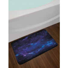 Space Illustration Galaxy Bath Mat