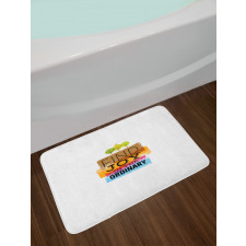 Inspirational Words Bird Bath Mat