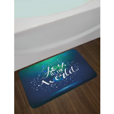 Calligraphy Joy to World Bath Mat