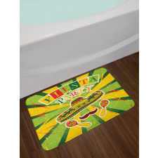 Maracas and Mustache Bath Mat