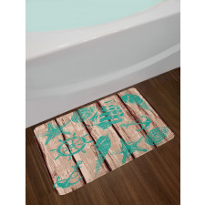 Shell Helm and Ship Bath Mat