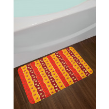 Cat Dog Paw Trace Pattern Bath Mat