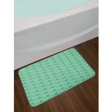 Wet Weather in Green Bath Mat