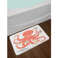 Octopus Holding Sap Bath Mat