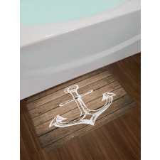 Rustic Planks Bath Mat