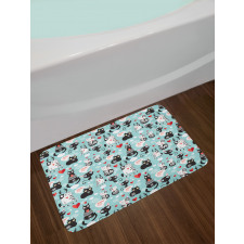 Kitties Love Daydreaming Bath Mat