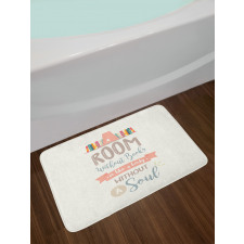 Book Shelf and a Words Bath Mat