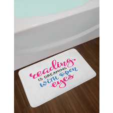 Reading is Dreaming Words Bath Mat