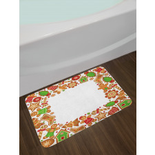 Gingerbread Biscuits Bath Mat