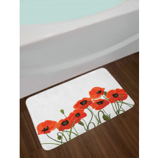 Vibrant Blossoms Bouquet Bath Mat