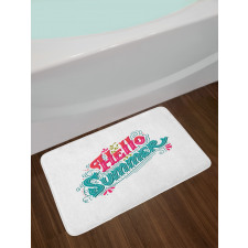 Floral Ornate Details Bath Mat