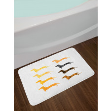 Vintage Silhouettes Bath Mat