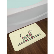 Dog Sketch Bath Mat