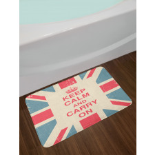 Carry on British Flag Bath Mat