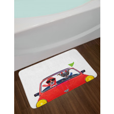 Jack Russell Couple Bath Mat