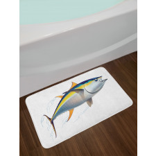 Realistic Yellowfin Tuna Bath Mat