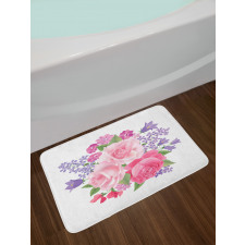 Bridal Bouquet Bath Mat