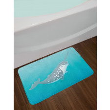 Cartoon Mammal Drawing Bath Mat