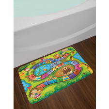 Day in Zoo Bath Mat