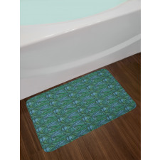 Tropical Foliage Bath Mat