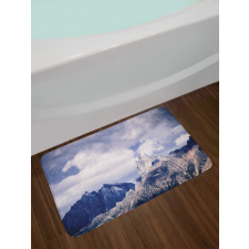 Craggy Peaks Mountains Bath Mat