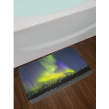 Aurora Borealis Forest Bath Mat