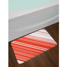 Barcode Lines Design Bath Mat