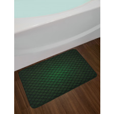 Future Grid Pattern Bath Mat