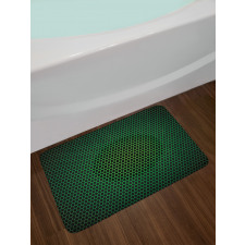 Grid Tile Polygons Bath Mat