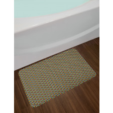 Colorful Classic Stripes Bath Mat