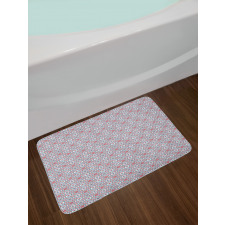 Abstract Blooming Leaves Bath Mat