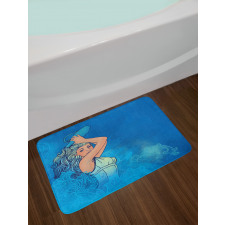 Woman Lady Arts Bath Mat