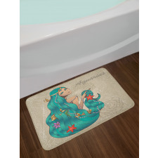 Lady Pearl Fish Bath Mat