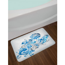 Bucket Scroll Bath Mat