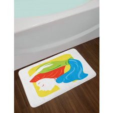 Astrology Lady Bath Mat