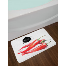 Chili Pepper Hot Spicy Bath Mat