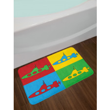 Pop Art Vessel Frames Bath Mat