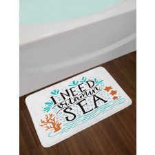 Inspirational Words Art Bath Mat