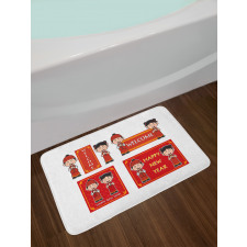 Greeting Kids Bath Mat