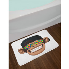 Funny Hipster Animal Bath Mat