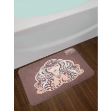 Tribal Woman Art Bath Mat