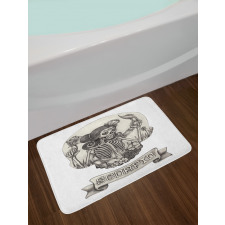 Skeleton Woman Bath Mat