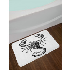 Sketch Tattoo Bath Mat