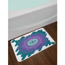 Doodle Mandala Bath Mat