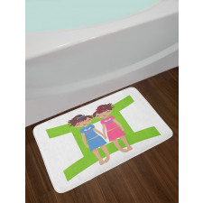 Twin Girls Teens Bath Mat