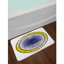 Circle and Signs Bath Mat