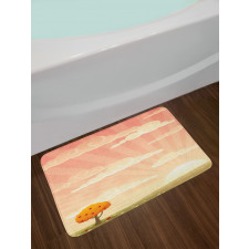 Lonely Tree Rural Field Bath Mat